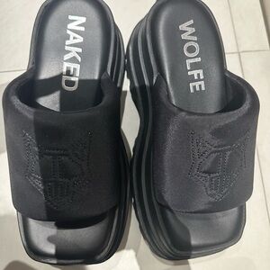 Naked Wolfe 
 Delicious Platform Slide Sandal size 7 us